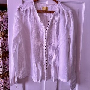 Maeve Textured Cotton Blouse
